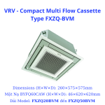 VRV - Compact Multi Flow Cassette Type FXZQ50BVM